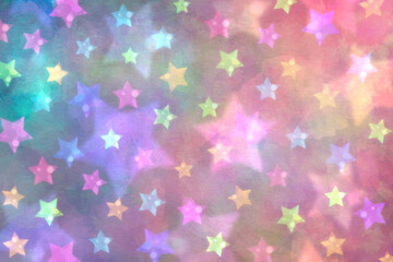 星柄の背景、ピンク系パステルカラー