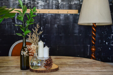 Decoration vintage stye on the table