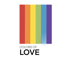 pride LGBTQ colors of love