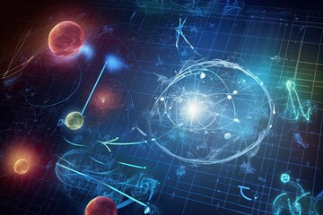 Fototapeta premium Physics, Science Background