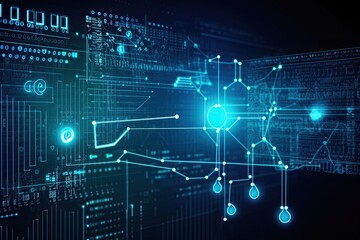 Obraz premium technology background