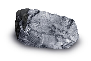 Set of stones white background. Clipping Path