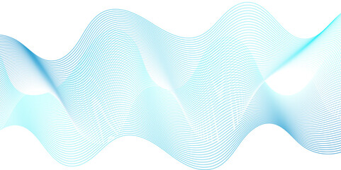 Abstract blue flowing wave lines background. Modern glowing moving lines design. Modern blue moving lines design element. Futuristic technology concept. Vector illustration.