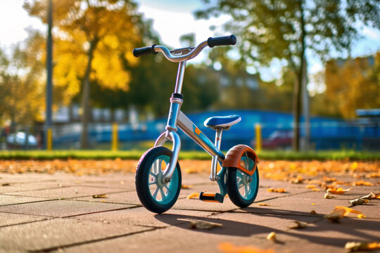 small cute children's bike, Generative AI