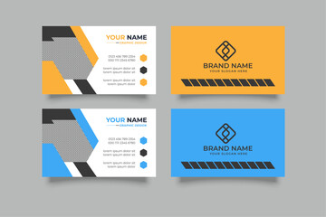 creative corporate minimal modern business card template