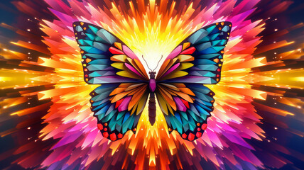 crystal rainbow butterfly.