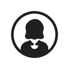female profile avatar icon design
