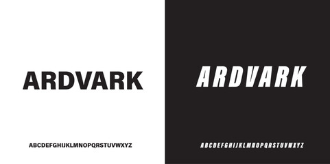 Modern alphabet font. Creative abstract urban, futuristic, fashion, sport, minimal technology typography. Simple vector illustration with number