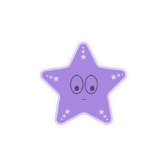 starfish character illustration