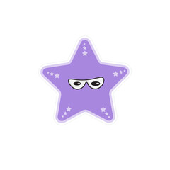 starfish character illustration