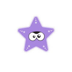 starfish character illustration