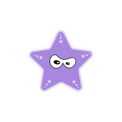 starfish character illustration