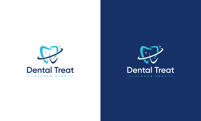 A Dental Treatment Logo Or A Dentist Logo Design Concept
