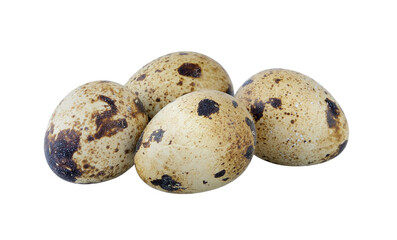  quail eggs isolated on transparent png