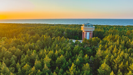 Water tower "Kazimierz" on the Sobieszewo Island, Gdańsk. © Kamil