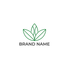 ILLUSTRATION ABSTRACT GEOMETRIC LEAF NATURE. ECO ELEMENT LOGO ICON DESIGN VECTOR FOR YOUR BRAND, BUSINESS