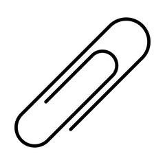 Paperclip Icon Logo Design Vector Template Illustration Sign And Symbol Pixels Perfect