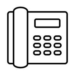 Office Phone Icon Logo Design Vector Template Illustration Sign And Symbol Pixels Perfect