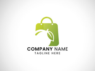 Fruits shop logo design.Business. Orange.  Creative natural logo. Leaf. Unique. Food. Shopping. Market.  Fruits shop.  Apple. Eco