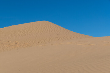 Sand dunes in the desert