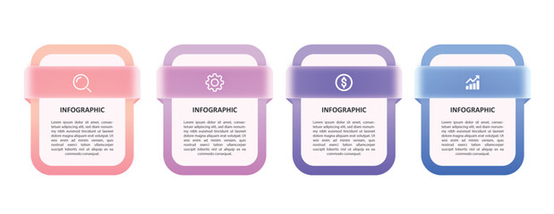 Business and Technology Infographic Glasmorphism Eps	