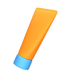 Sunscreen lotion 3D summer icon