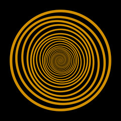 Colorful Dotted Spiral Vortex Vector illustration