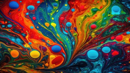 Fototapeta na wymiar Fluid liquid texture, waves, colorful abstract background