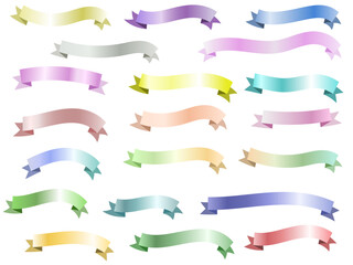 Obraz premium Colorful ribbon text frame flat vector illustration