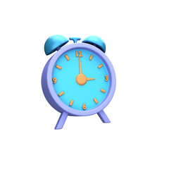 3d icon rendered alarm clock