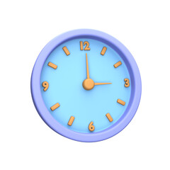 3d icon rendered wall clock object