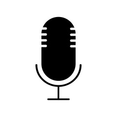 Podcast icon on white background.