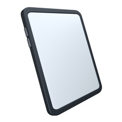 3d icon rendered tablet isolated on the white background