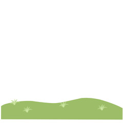 Obraz premium illustration of land with grass hills