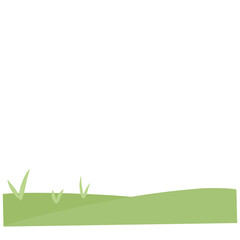 Fototapeta premium illustration of land with grass hills