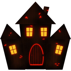 house in the night, halloween