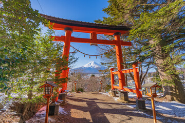 富士山と鳥居