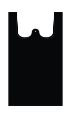 Black reusable bag template on white background, vector file