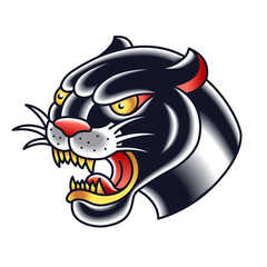 traditional old school sticker tatto