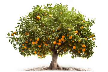 orange tree white background,orange tree with fruits,orange tree isolated on white background