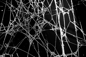 spider web,on a dark background, abstraction - obrazy, fototapety, plakaty