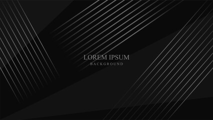 abstract black background texture pattern template graphic modern wallpaper banner design geometric backdrop line vector art