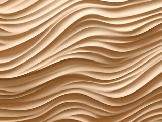 Abstract background with smooth wavy lines in beige and brown colors.AI Generated