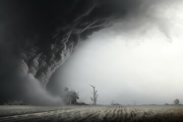 Tornado storm background. Generate Ai