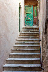 Fototapeta na wymiar The narrow streets of the medieval city. Split, Croatia