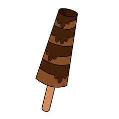 Ice Cream Chocolate Vector Illustration