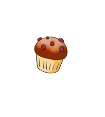 cupcake isolated