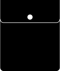 Patch pocket icon for clothing. Isolated line vector illustration.