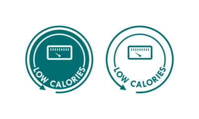 Foto op Plexiglas Low calories design logo template illustration © Deni