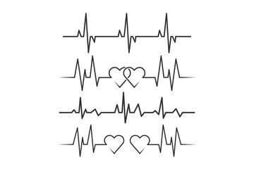 Life Line Vector, Life Line Heart Vector, Doctor, Nurse, Health, illustration, Clip Art, medical illustration